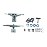 Maxbell Skateboard Trucks Portable Lightweight Skateboards Wheel Bracket Accessories Bright Silver