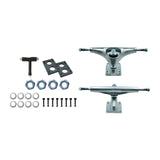 Maxbell Skateboard Trucks Portable Lightweight Skateboards Wheel Bracket Accessories Bright Silver