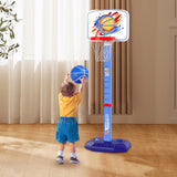 Kids Basketball Hoop Family Game Backyard Outside Toys Interaction Game Toys Blue