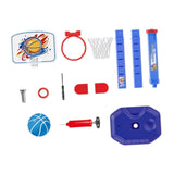 Kids Basketball Hoop Family Game Backyard Outside Toys Interaction Game Toys Blue