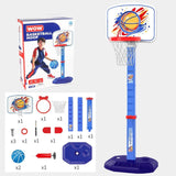 Kids Basketball Hoop Family Game Backyard Outside Toys Interaction Game Toys Blue