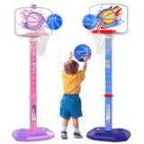 Kids Basketball Hoop Family Game Backyard Outside Toys Interaction Game Toys Blue