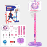 Kids Basketball Hoop Family Game Backyard Outside Toys Interaction Game Toys Pink