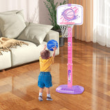 Kids Basketball Hoop Family Game Backyard Outside Toys Interaction Game Toys Pink