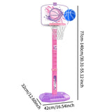 Kids Basketball Hoop Family Game Backyard Outside Toys Interaction Game Toys Pink