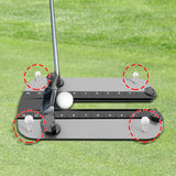 Maxbell Golf Putting Trainer Aid Holder Golf Putters Training for Indoor Garage Yard