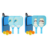Maxbell Kids Pickleball Paddles Set Rackets Professional with Balls and Bag Training Light Bulb