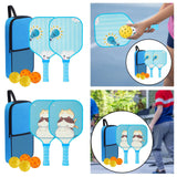 Maxbell Kids Pickleball Paddles Set Rackets Professional with Balls and Bag Training Light Bulb