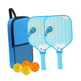 Maxbell Kids Pickleball Paddles Set Rackets Professional with Balls and Bag Training Light Bulb