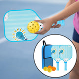 Maxbell Kids Pickleball Paddles Set Rackets Professional with Balls and Bag Training Light Bulb