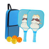 Maxbell Kids Pickleball Paddles Set Rackets Professional with Balls and Bag Training Three Cat