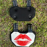 Maxbell Football Back Plate for Football Players for Athletes Novelty Lower Back Pad 25.5cmx25cm