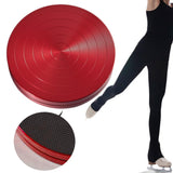 Ballet Turning Board Premium Aluminum Round Training Disc for Figure Skaters Red Diameter 12cm