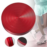 Ballet Turning Board Premium Aluminum Round Training Disc for Figure Skaters Red Diameter 12cm