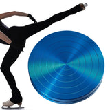 Ballet Turning Board Premium Aluminum Round Training Disc for Figure Skaters Blue Diameter 12cm