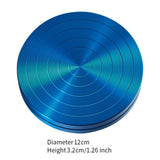 Ballet Turning Board Premium Aluminum Round Training Disc for Figure Skaters Blue Diameter 12cm