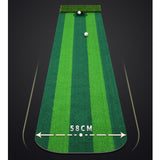 Maxbell Golf Indoor Putting Mat 118inch Length Training Aid for Sports Beginners Men Double Color