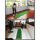 Maxbell Golf Indoor Putting Mat 118inch Length Training Aid for Sports Beginners Men Double Color