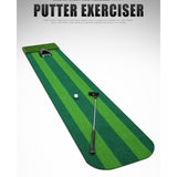 Maxbell Golf Indoor Putting Mat 118inch Length Training Aid for Sports Beginners Men Double Color