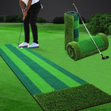 Maxbell Golf Indoor Putting Mat 118inch Length Training Aid for Sports Beginners Men Double Color