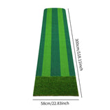 Maxbell Golf Indoor Putting Mat 118inch Length Training Aid for Sports Beginners Men Double Color