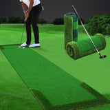 Maxbell Golf Indoor Putting Mat 118inch Length Training Aid for Sports Beginners Men Single Color