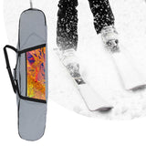 Maxbell Snowboard Bag Portable Skate Bag for Air Travel Single Snowboard Ice Skating Gray