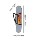Maxbell Snowboard Bag Portable Skate Bag for Air Travel Single Snowboard Ice Skating Gray
