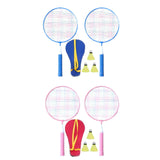 Children's Badminton Tennis Set Gift Tennis Racquets Set for Park Indoor Gym Blue