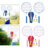 Children's Badminton Tennis Set Gift Tennis Racquets Set for Park Indoor Gym Blue