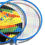 Children's Badminton Tennis Set Gift Tennis Racquets Set for Park Indoor Gym Blue