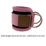 Ankle Strap for Cable Machine for Cable Machine Leg Strap for Curls Home Gym Pink