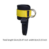 Ankle Strap for Cable Machine for Cable Machine Leg Strap for Curls Home Gym Yellow