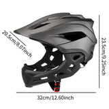 Maxbell Kids Bike Helmet Portable Full Face Helmet for Skateboarding Cycling Scooter