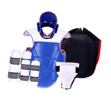 5x Taekwondo Protective Gear Padded Full Protection for Sanda MMA Kickboxing S