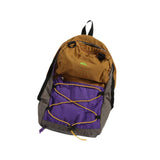 Basketball Backpack Sports Accessories Storage Bag for Swim Football Outdoor Khaki with Purple