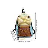 Basketball Backpack Sports Accessories Storage Bag for Swim Football Outdoor Yellow and Blue