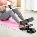 Maxbell Sit up Bar Floor Holder 3 Adjustable Height Situp Bar for Thighs Office Home Black