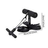 Maxbell Sit up Bar Floor Holder 3 Adjustable Height Situp Bar for Thighs Office Home Black