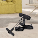 Maxbell Sit up Bar Floor Holder 3 Adjustable Height Situp Bar for Thighs Office Home Black