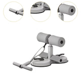 Maxbell Sit up Bar Floor Holder 3 Adjustable Height Situp Bar for Thighs Office Home Grey