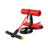 Maxbell Sit up Bar Floor Holder 3 Adjustable Height Situp Bar for Thighs Office Home Red
