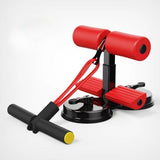 Maxbell Sit up Bar Floor Holder 3 Adjustable Height Situp Bar for Thighs Office Home Red