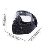 Fencing Mask Professional Fencing Instructor Mask for Cosplay Party Training Black