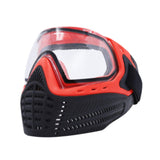 Fencing Mask Professional Fencing Instructor Mask for Cosplay Party Training Red Black