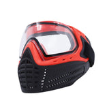 Fencing Mask Professional Fencing Instructor Mask for Cosplay Party Training Red Black