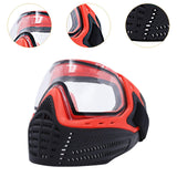 Fencing Mask Professional Fencing Instructor Mask for Cosplay Party Training Red Black