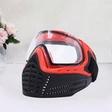 Fencing Mask Professional Fencing Instructor Mask for Cosplay Party Training Red Black