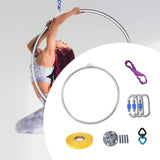 Aerial Hoop Fixed Plate 80 cm Lyra Hoop for Dancing Studio Aerial Acrobatics