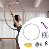 Aerial Hoop Fixed Plate 80 cm Lyra Hoop for Dancing Studio Aerial Acrobatics